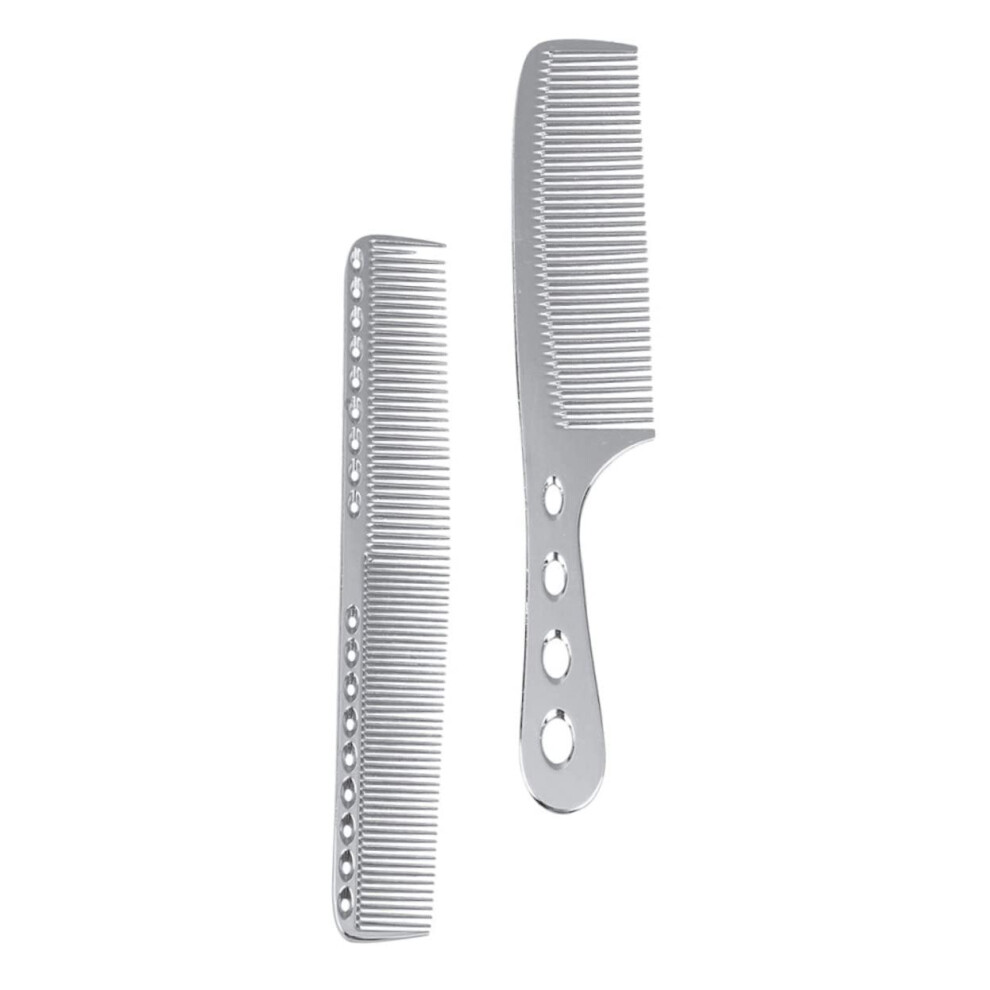 Unisex Hair Cutting Comb Set With Antistatic Steel For Precise Parting, Professional Barber Styling