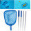 Pool Skimmer Net with ExtraLong Adjustable Handle, Durable Nylon Mesh for Quick Leaf Removal 5