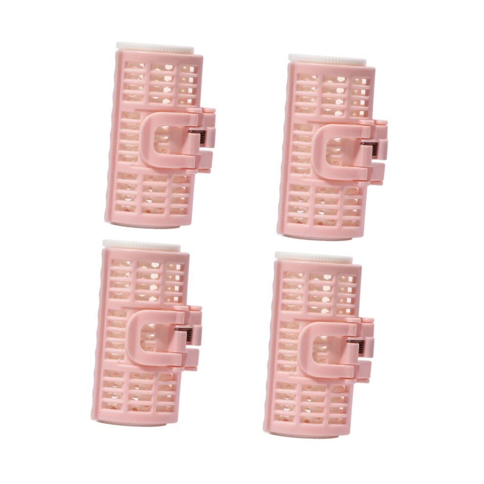 4pcs Self Grip Hair Rollers for Bangs No Heat Curlers Clip Crease Styling for Women