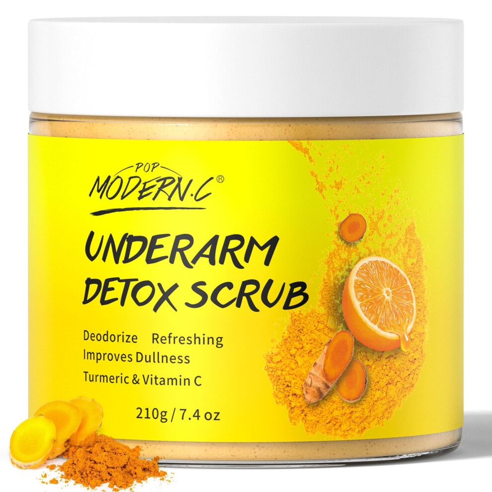 Dark Underarm Whitening Scrub With Turmeric Vitamin C For Spot Removal And Even Skin Tone