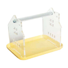 Bird Perch Stand Parrot Play Stand with Durable Metal Support for Training, Yellow
