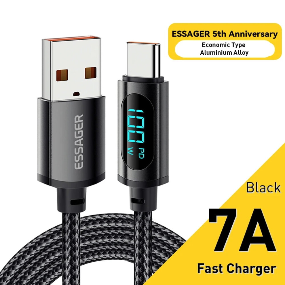Usb Type C To Usb C Cable 100W/5A Pd Fast Charging Charger Cord For Macbook Compatible With Xiaomi Compatible With Samsung Type-C Usbc Cable 2M 9499224105300