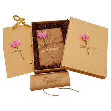 Hariumiu Vintage Writing Paper & Envelope Set, Flower Decorated Stationery, Exquisite Retro Design, Smooth High-Quality