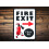 Fire Exit Sign Retro Fire Exit Sign Safety Sign Decor Fire Exit Sign Decor Fire Exit Gift Safety Gift Gift for New home Exit Size: 16 x 12 Inch 1