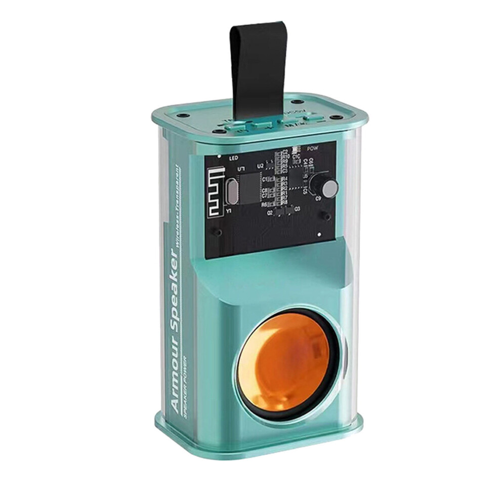 Valseel Bluetooth Speaker, Portable Transparent Mecha Subwoofer, Compatible With Xxx, Wireless Card Speaker For Outdoor Home & Desk Use 9499224107557