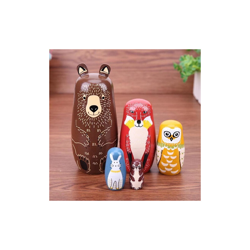 Russian Dolls / Matryoshka - Babushka doll - Animals multicolor