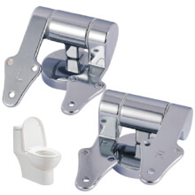 Soft Close Toilet Seat Hinges Replacement 2Pcs Zinc Alloy Universal Fit with Installation Hardware