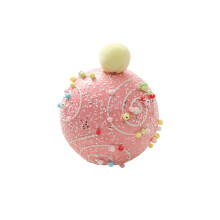 Christmas Tree Ornaments Decorations, Macaron Plastic Christmas Ball Ornaments, Christmas Tree Hanging Pendants Xmas Tree Decoration (Pink)