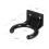 Wireless Microphone Hanger Mic Wall Mount Holder Hook Clamp Plastic Material Black 2