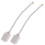 Eease C Cable to RJ11 Cable Connector, 2 Pack 1