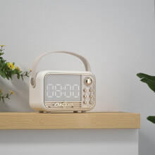 Easter Gifts for Women and Men: Creative Bluetooth Speaker with Clock, USB Mini Subwoofer, Compatible with All Devices