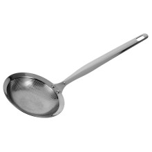 Stainless Steel Strainer Spoon with AntiScald Handle for Oil and Soup Separation Cooking Frying