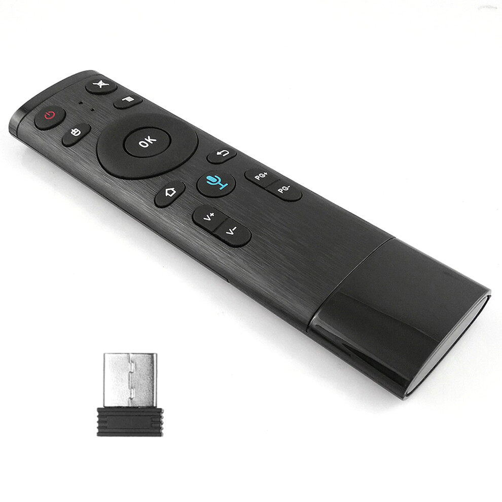 Dodocool 2.4G Wireless Remote Control With Usb Receiver Voice Input For Smart Tv Android Htpc Pc Projector Black 9009879010364