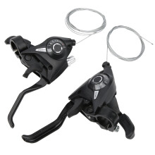 3x7 Speed Mountain Bike Gear Shifter Set, 21 Speed Compatible with 7 Speed, Left Right Brake Lever for City, Racing, Folding Bikes