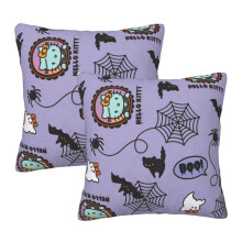 Hello Kitty Throw Pillow Covers, Pack of 2 Pillowcases for Sofa Bed Living Room 16"X16"