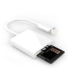 For compatible with IPhone Multi Card Reader for Lightning for SD TF Memory Car 1to2