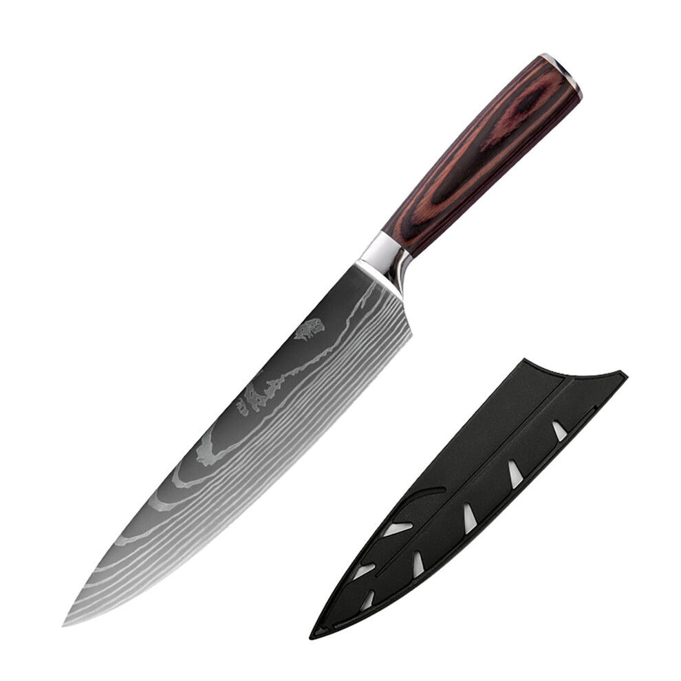 Clearance Sale!Giyblacko Meat Cutting Japanese Set Of Kitchen Chef Cleaver Meat Vegetable Damascus Kitchen Set