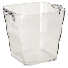 Viva Square Wine Bucket, Clear