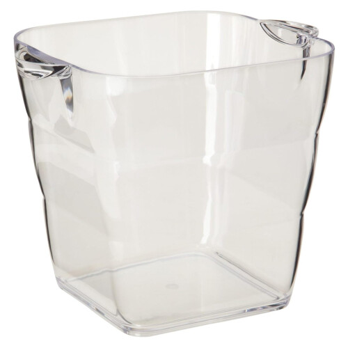 Viva Square Wine Bucket, Clear