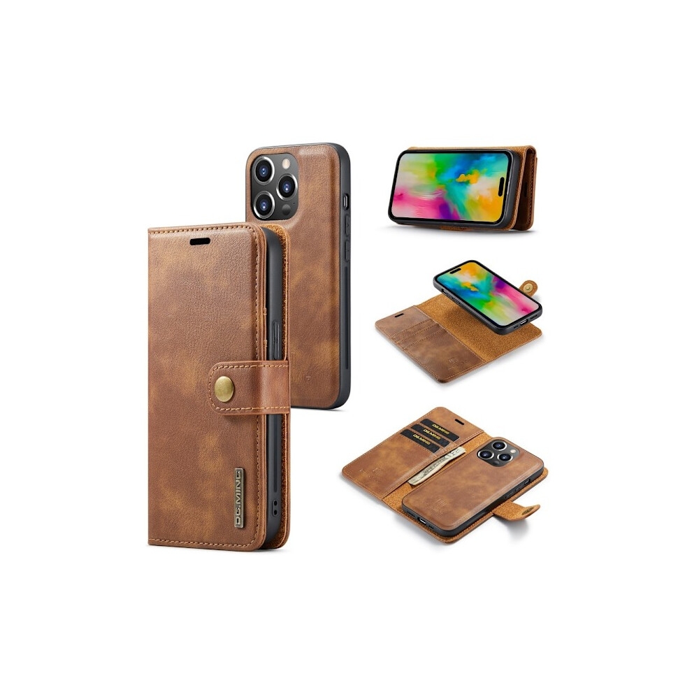 Dg.ming Compatible With Iphone 16 Pro Max Case 2In1 Magnet Brown 9180479472094