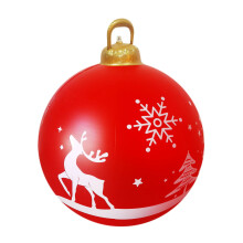 capino 60CM Outdoor Christmas Inflatable Decorated Ball Giant Christmas Inflatable Ball Christmas Tree Decorations