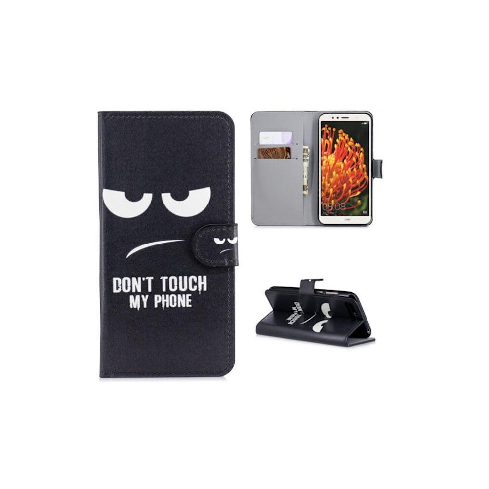 Wallet Case Compatible With Huawei Y6 2018 - Don't Touch My Phone 9180479472186