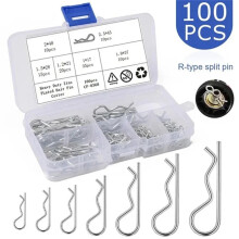 Metal Pins R-Type Cotter Pins Wave Latch Bolt Locking Pin Split Pin Tractor Clip
