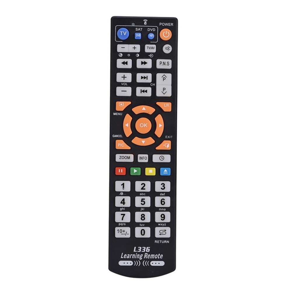 Ir Learning Remote Control, Abs Universal Remote 3 Devices/126 Keys Controller With Learning Function For Tv Cbl Dvd Sat 9557311156380