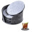 10-Pack Reversible Coasters in Grey Felt with Holder grey 4