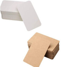 200 pcs card and cardboard color business card Kraft paper card blank postcard card blank card pain
