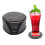10-Pack Reversible Coasters in Grey Felt with Holder grey 1