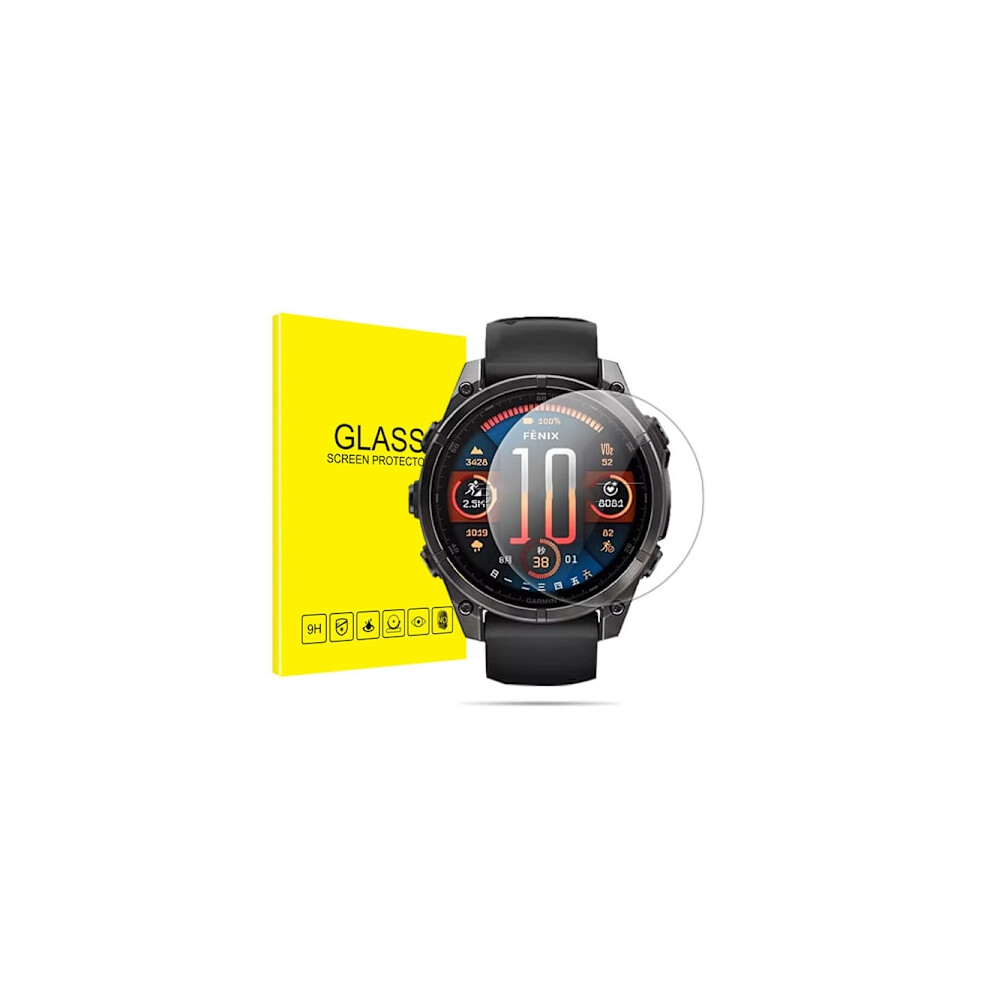 Tempered Glass Screen Protector For Compatible With Garmin Fenix, 2-Pack Compatible With Garmin Fenix 8 51Mm 9557311159503