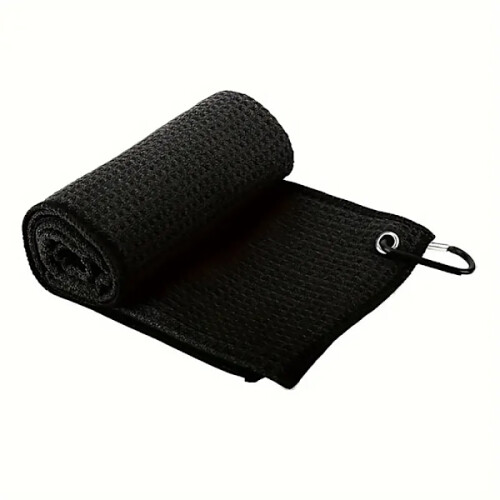 Small golf towel 30 cm Black
