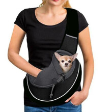 Breathable Mesh Dog and Cat Carrier - Safe Travel Sling for Small Animals 3-5 kg