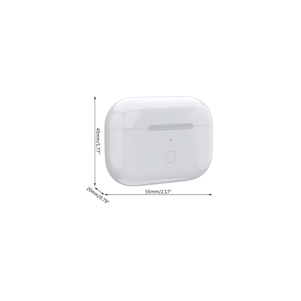 Replacement Wireless Charging Case For Airpod Pro, 660 Mah, Charging Case With Wireless Charging Support - White 9557311161094