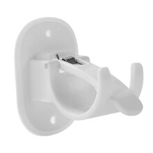 Curtain Rod Holder Hooks Curtain Hangers ,No Drill Curtain Rod Brackets for Wall Curtain Rod Brackets for Livingroom ,Bedroom White