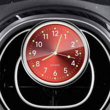 Car clock Quartz clock RED Red