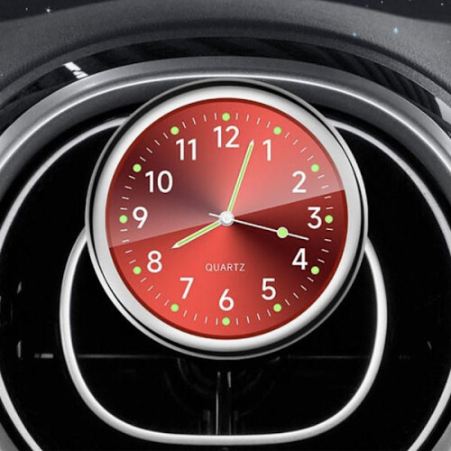 Car clock Quartz clock RED Red