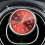Car clock Quartz clock RED Red 8