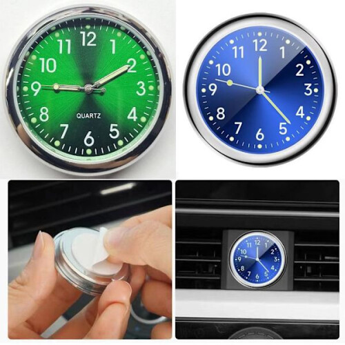 Car clock Quartz clock RED Red 2
