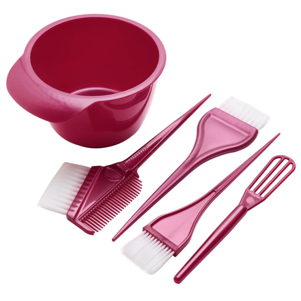 Hair Coloring Kit with Bowl Brush Comb for Precise Dye Application Salon and Home Use