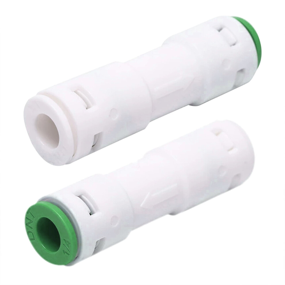 Check Valve 1/4" One Way Push Fit Straight Quick Connect Check Valves For Ro 9557311669309