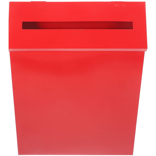 Wall Mailbox Large Capacity Letter Container Red Mounted Vintage Household Boxes