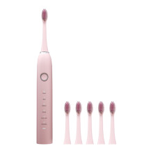 Summer Sale! Zeceouar Electric Toothbrush w/ 6 Heads, 6 Modes, IPX7 Waterproof, Fast Charging - Compatible with Replacement Heads