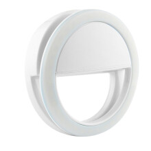 Universal Selfie Lamp / Ring with Different Light Modes - White White