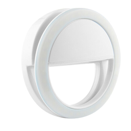 Universal Selfie Lamp / Ring with Different Light Modes - White White