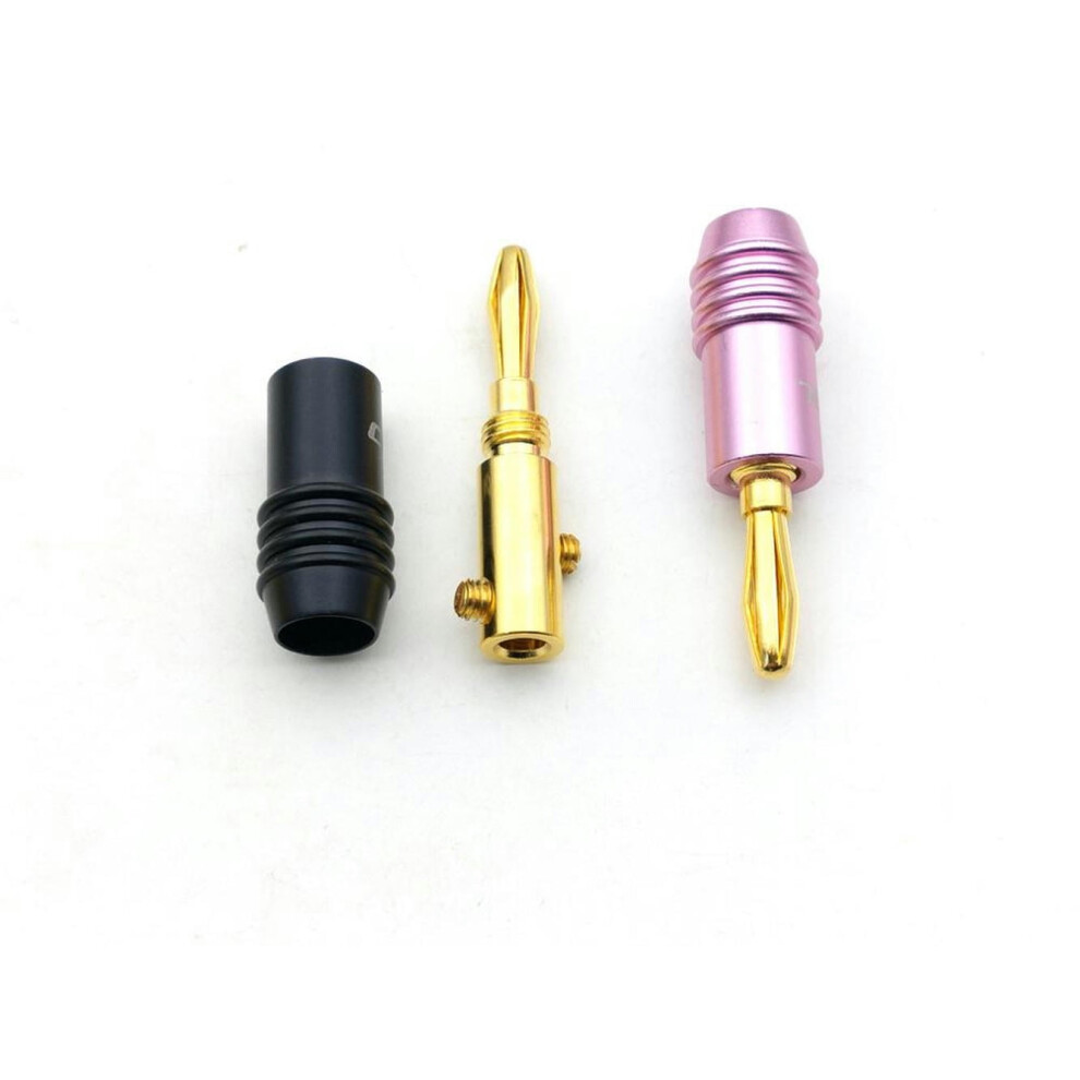 For 20Pcs Speaker Banana Plug 4Mm Wire Connector 24K Gold Plated For Audio Banana Connectors 9499224785076