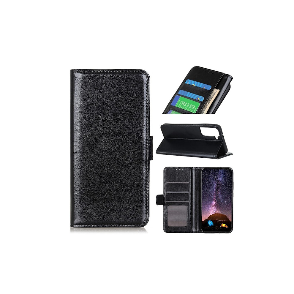 Compatible With Samsung Galaxy S21 Plus - Retro Leather Case - Black 9499224784796