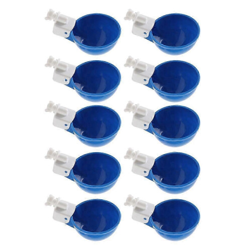 10-pack - Blue Large Automatic Chicken Waterers - Waterers Suitable for Chickens 1