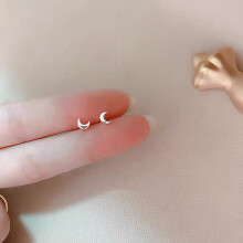 Tiny Minimalist 925 Sterling Silver Stud Earrings Korean Mini Small Heart Butterfly Stud Earrings for Women Ear Piercing Jewelry